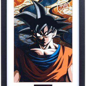 Dragon Ball Z Goku (Stampa In Cornice 30 x 40 cm) (1 accessoire)