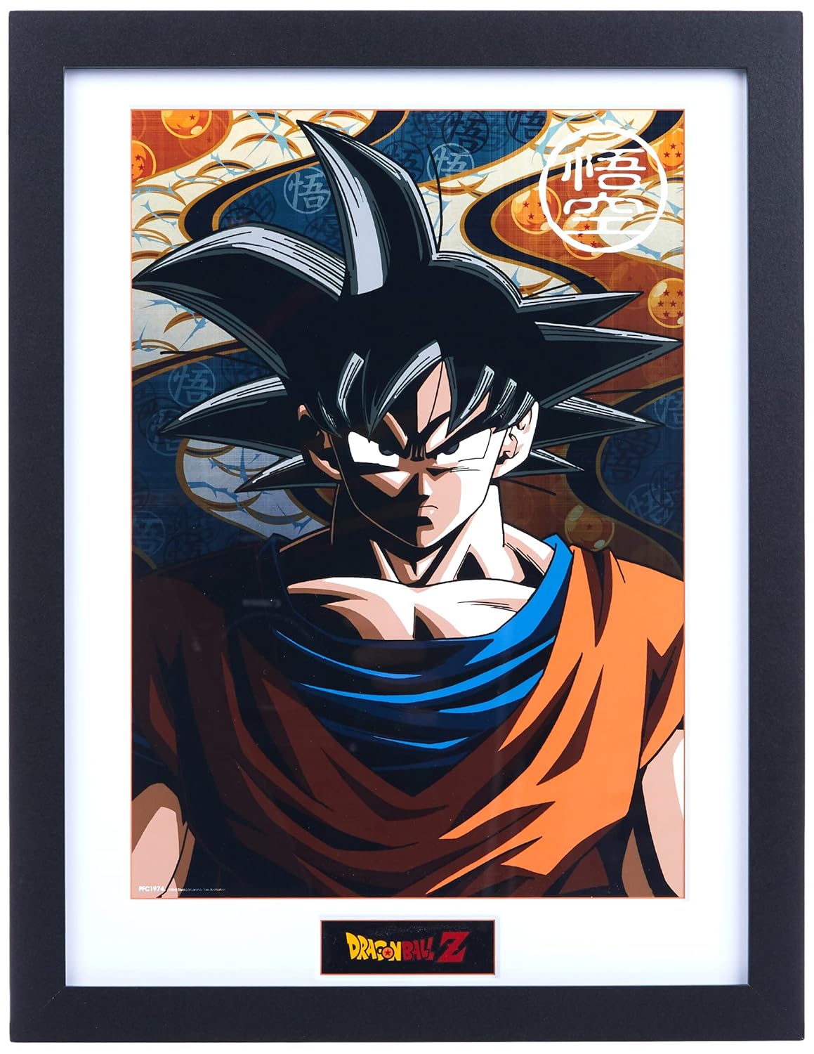 Dragon Ball Z Goku (Stampa In Cornice 30 x 40 cm) (1 accessoire)