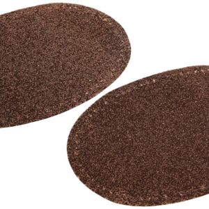 Prym 929384-Toppa termoadesiva in Finta Pelle Scamosciata, 10 x 14 cm, Colore: Marrone Medio, 14 x 10 cm, Mittelbraun, 2 Stück