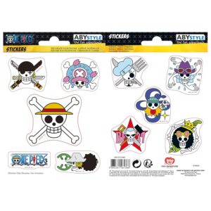 ABYstyle - ONE PIECE - Stickers - 16x11cm/ 2 planches - Skulls Equipage Luffy X5