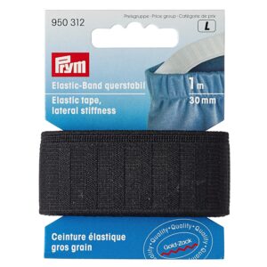 Prym 30 mm 1 m la raideur Bande élastique latéral, Noir