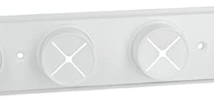 METALTEX — Accroche-torchons 4 trous plastique blanc