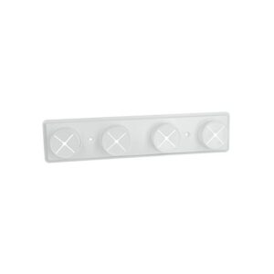 METALTEX — Accroche-torchons 4 trous plastique blanc