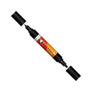 MOLOTOW One4All — Marqueur acrylique double pointe noir signal