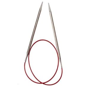 CHIAOGOO RED Lace — aiguille circulaire 100 cm 3,50 mm