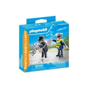 PLAYMOBIL Duo Pack — Duo policier et bandit 8 pièces