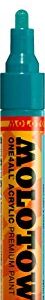 MOLOTOW ONE4ALL — Marqueur acrylique bleu lagon 2 mm