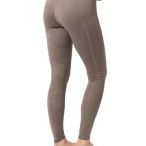 HORZE Dea — Legging d'équitation femme noir, fond intégral