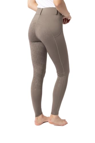 HORZE Dea — Legging d'équitation femme noir, fond intégral