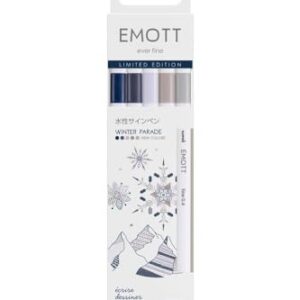 EMOTT Winter Parade — Feutres pointe fine 5 pcs