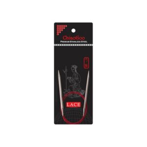 CHIAOGOO RED Lace — aiguille circulaire à tricoter 40 cm 3 mm