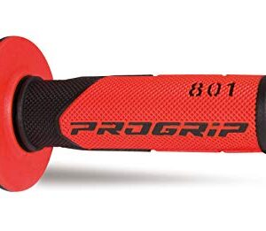 PROGRIP 801 — Paire de grips moto cross rouge