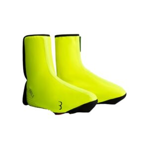 BBB Homme Multiflex Hv Couvre-Chaussures de Cyclisme Coupe-Vent et imperméable, Excellente visibilité, Coutures Velcro, Nez renforcé, Taille 44/48, Jaune Fluo, 44.5 EU