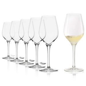 Stölzle Lausitz Verre de Dégustation Exquisit Lot de 6, 270ml – Élégants Verres à Vin en Cristal Idéaux pour la Dégustation de Vins Rouges & Blancs – Résistants au Lave-Vaisselle et aux Chocs