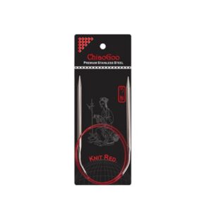 CHIAOGOO Knit RED — aiguille circulaire 30 cm 3,75 mm