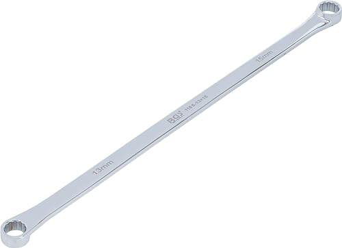 BGS — Clé à œil contre-coudée extra longue 13 x 15 mm