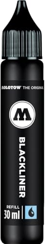 MOLOTOW Blackliner — Encre de recharge noire 30 ml
