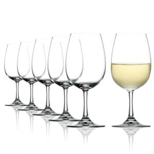 Stölzle Lausitz Verres à Vin Blanc Weinland Lot de 6, 350 ml – Verres à Vin Idéal pour Grands Vins Blancs & Rouges Moyens – Élégant Verre à Vin Blanc en Cristal – Lavable au Lave-Vaisselle