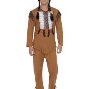 SMIFFYS — Costume guerrier amérindien marron adulte