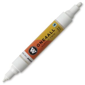 MOLOTOW One4All Acrylic Twin Marker 160 — marqueur acrylique blanc