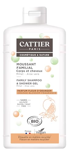 CATTIER — Shampooing moussant familial sans sulfates 500 ml