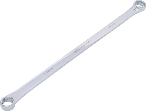 BGS — Clé à œil contre-coudée extra longue 17 x 19 mm
