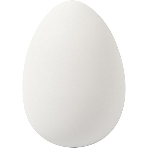 Lot de 8 — Faux œufs d’oie blancs en plastique aspect naturel