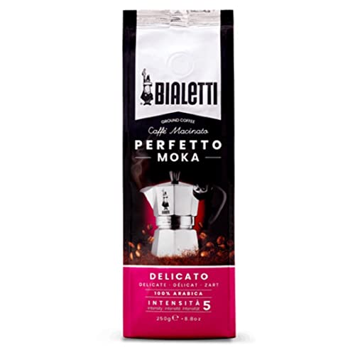 BIALETTI Perfetto Moka — Café moulu Delicato 250 g