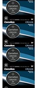 CAMELION — Pack de 5 piles bouton lithium CR2430