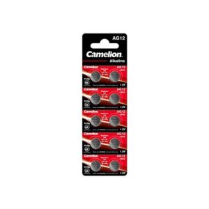 CAMELION — Blister de 10 piles bouton AG12/LR43/386