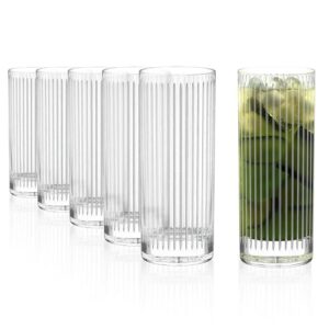 Stölzle Lausitz NYB SOHO Verres Longdrink Lot de 6, 405 ml – Verres élégants pour Cocktails, Eau & Jus – Cristal de haute qualité – Compatible lave-vaisselle, Fabriqué en Allemagne