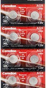 CAMELION — Lot de 10 piles AG9 LR45