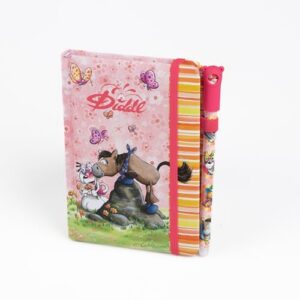 DIDDL — Carnet A6 rose + stylo effaçable 80 pages quadrillées