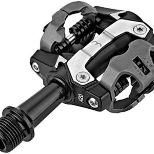 BBB Cycling ForceMount Pédales VTT SPD avec Cales 9/16" | Légères et Durables en Aluminium pour VTT E-VTT | BPD-14, Noir