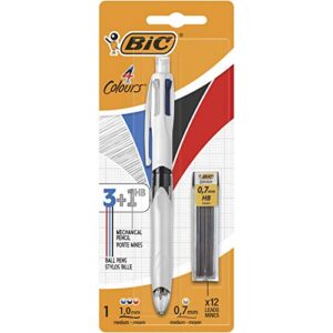BIC 4 Couleurs 3+1 HB — Stylo-bille rétractable et porte-mines