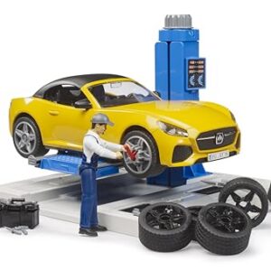 BRUDER bworld — Centre de service pour voitures avec Roadster