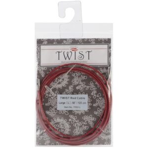 CHIAOGOO Twist RED — Câble interchangeable 125 cm Large L