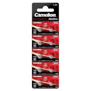 CAMELION — Lot de 10 piles bouton AG4/LR66/LR626/377