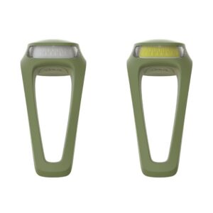 KNOG Frog V3 — Lot de 2 éclairages de vélo rechargeables verts