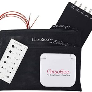 CHIAOGOO TWIST Lace — Kit d’aiguilles circulaires 13 cm 1,5-2,5 mm