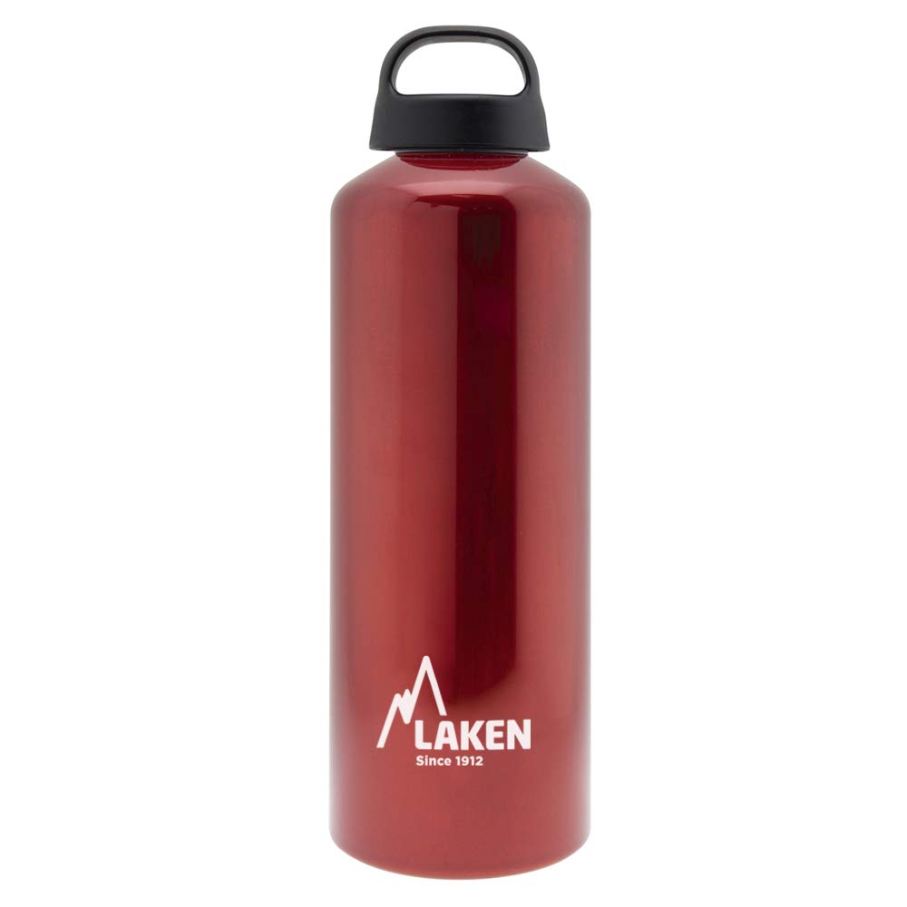 LAKEN — Gourde en aluminium 1 L rouge
