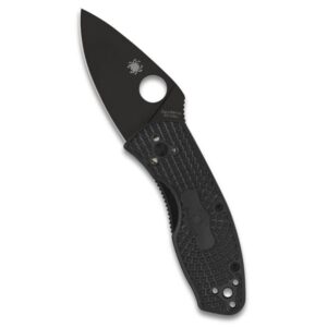 Spyderco Knives Ambitious Liner Lock C148PBBK Black Stainless and FRN Pocket Knife