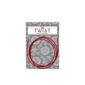 CHIAOGOO Twist RED — Câble pour aiguilles circulaires 125 cm