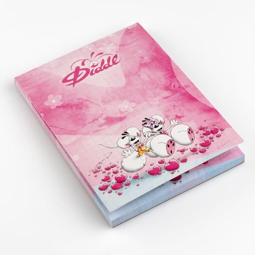 DIDDL — Bloc-notes parfumé A6 rose Diddl & Diddlina