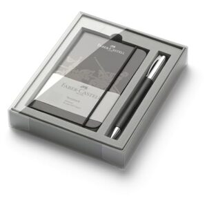 Faber-Castell 149623 - Kit Promo Résine précieuse Ambition avec stylo à bille, noir