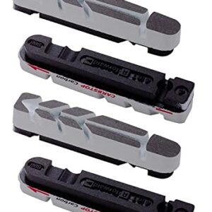 BBB CarbStop Plaquettes de Frein de vélo Haute Performance Patins Mixte, Gris, Taille Unique