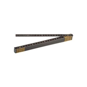 METRICA — Mètre pliant aluminium 2 m noir