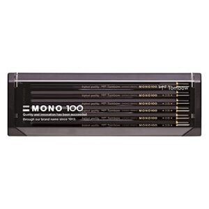 TOMBOW MONO 100 — Lot de 12 crayons graphite 3B