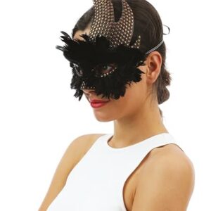 Alternative view of P'TIT CLOWN - Loup à Clous - Masque Déguisement Adulte - Accessoire Tenue Carnaval, Fêtes de Fin d'Année, Nouvel An, Noël et Fêtes Costumées