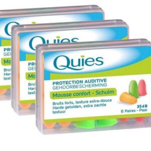 QUIES — Protection auditive en mousse lot de 18 paires